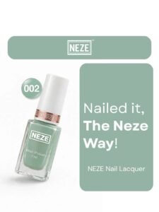NEZE Mint Green Nail Polish, Glossy Finish, 7ml