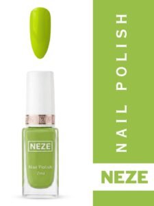 NEZE Olive Green Nail Polish, Glossy Finish, 7ml