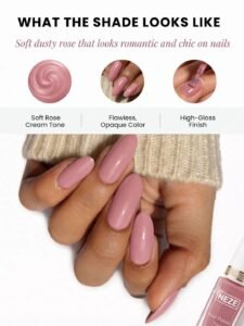 NEZE Light Pink Nail Polish – 7ml | Soft & Elegant Pink Nail Color